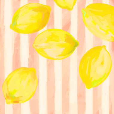 Textura de limones sobre rayas