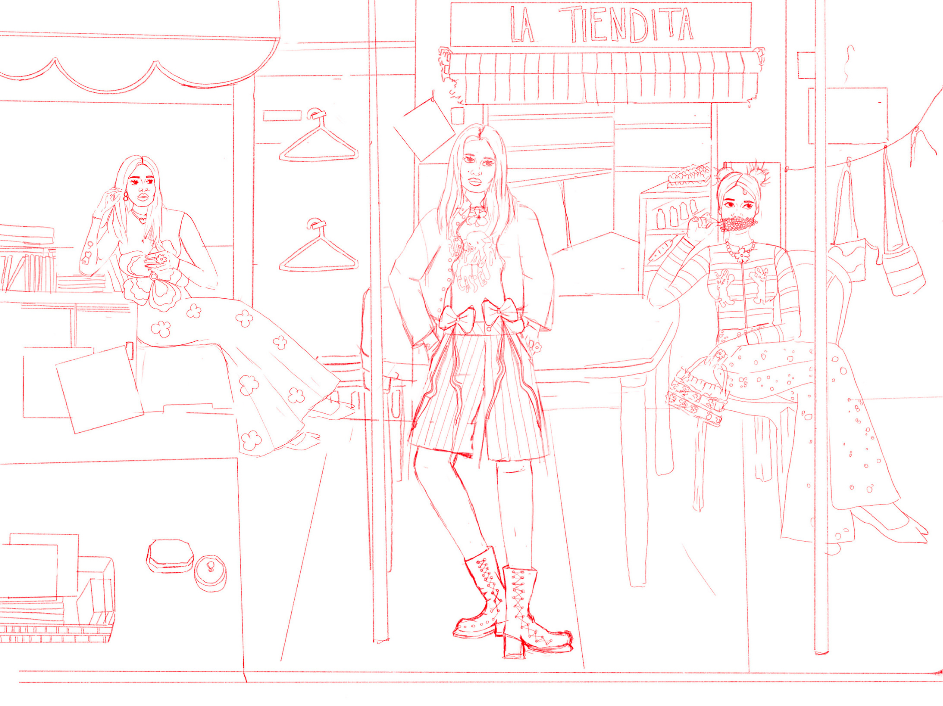 Boceto de La Tiendita