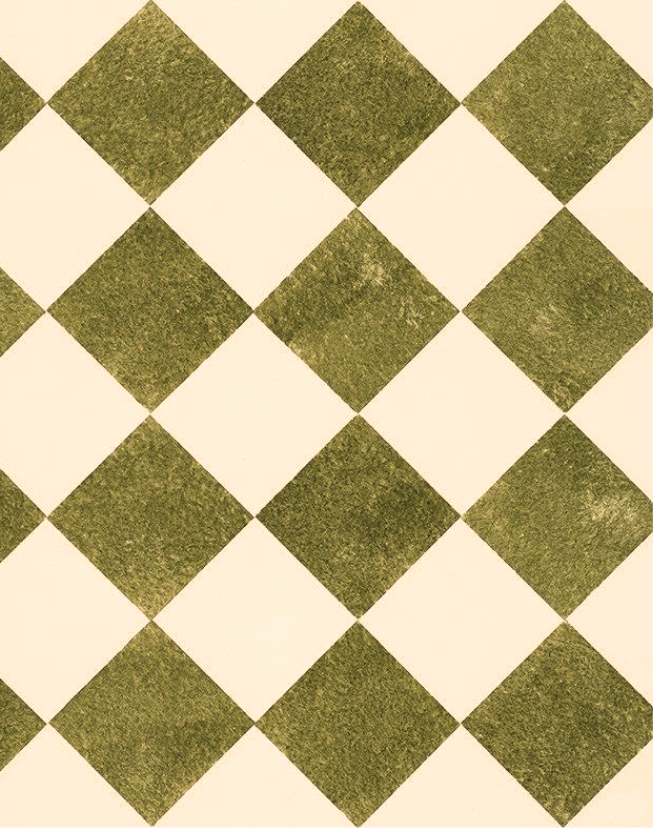 Textura de rombos oliva sobre crema