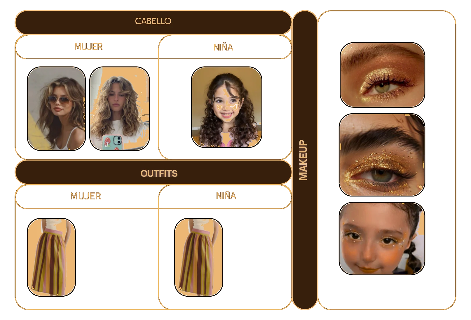 Tablero de styling de la escena 3