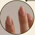 Uñas color nude almendradas